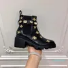 Kobiety Chunky Heel Work Oprzyrządkowanie butów Moda Western Kryształ Pszczoła Star Desert Rain Boots Winter Snow Kostki Buty
