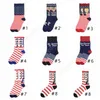 2024 Trump Chaussettes Président MAGA Trump Lettre Bas Étoiles Rayées Drapeau Américain Chaussettes De Sport MAGA Chaussette Party Favor DHR53