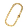 Diamond Iced Out Tennis Chains Colares Mens Gold Prata Miami Link Chain Fashion High Quanlity Hip Hop Bling Jóias