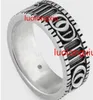 Nuovo anello da uomo di alta qualità dell'anello di alta qualità larghezza di modo di marca retrò incisione coppia anello gioielli di nozze gioielli regalo 001
