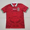 86 94 95 98 06 Meksika Retro Futbol Forması Evde Futbol Gömlekleri 1998 Erkekler Vintage Blanco Hernandez Campos Kısa Kollu Spor Üniformaları Camiseta Futbol