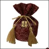 Ins Stil Hochzeitsgeschenk Liefert Chinesische Party Favor Candy Bag Box mit Hand Kreative Tuch Drop Lieferung 2021 Ereignis Festliche Hausgarten PT