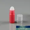 Bouteille en plastique à rouleau de 3ml, bleu, rose, violet, rouge, parfum cosmétique, Massage vide, huile essentielle pour les lèvres, conteneur de voyage gratuit