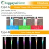 Mutfak Muslukları OK-B LED Su Musluk Aksesuarları Banyo Kafa Işığı için Renkli Musluk Nozul 3 Renk 7