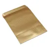 100 pcs levantado ouro em relevo folha de alumínio zíper pacote bag rasgo entalhe Doypack mylar zip bloqueio pacote bolsas com janela