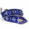 2021 Designer Belt for Men Women Shiny diamond belt bling bling Rhinestone Belt Cowboy Blue Western Studded Leather4937592