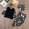 Nette Neugeborene Baby Mädchen Jungen Kleidung Deer Tops T-shirt Langarm + Hosen Casual Hut Kappe 3 stücke Outfits Set herbst 453 Y2