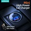 Joyroom 30W QC 3.0 PD Fast Charging USB C Car Charger Adapter For iPhone 12 11 Pro Max 7 8 XR XS Plus Xiaomi Huawei