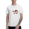 남자 티셔츠 팔레스타인과 레드 로즈 남성 그래픽 티셔츠 짧은 소매 유니섹스 여름 트렌드 라이크라 캐주얼 크기 M-5XL