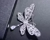 In Europe and gilded inlay zircon corsage, deserve to act role of the female suit pin tassel butterfly brooches insects