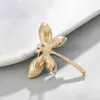 Cristal Vintage libellule papillon broches pour femmes insecte broche broches mode robe manteau accessoires mignon bijoux cadeaux