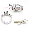 NXY CACKRINGS Happyo Rostfritt Stål Stealth Lock Male Chastity Device Cage Penis Ring Belt A276 1210