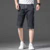 Moda Mens rasgado Calças de Jeans Short Marca Roupas Bermudas Summer Cotton Shorts Respirável Denim Masculino 210712