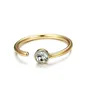 Ouro aço inoxidável c em forma de corpora piercing ring ring ring ring anéis de diamante para mulheres jóias de moda will e areia