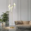 Lampadaire oiseau nordique créatif acrylique mille grues en papier lampadaire pour la décoration intérieure or pour salon standing234r