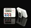 TIMERS Digital Kitchen Timer Stor LCD -skärm Högt larm Countdown Clock 12/24 timmar Minnesfunktion med stativ och magnetisk stöd