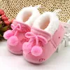 Neonati neonato inverno stivali snow stivali da neve principessa calda first walkers morbido polem bambino bambino bambino scarpe calzature g1023