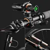 LKW-Racks 360 Grad Radfahren Clip Clamp Rotation Fahrrad Taschenlampe Halterung LED Kopf Vorderlicht Halter Fahrradzubehör DJ010