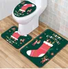 Qifu Santa Claus Siège de toilette joyeux décorations de Noël pour la maison Noel Navidad Bonne année 2021 Cristmas Decor Xmas Déco 201017