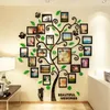 Cadres 3D pour photos autocollant mural cadre photo Art maison décorative sur le mur adhésif bricolage arbre motif résistant à l'usure 210929