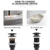 Andra badtoalettförsörjningar Badrumskassin Up Drain Ventil Sink Stopper Fixtur Mässing Set Black Chrome Wash Basin Bounce Filter253n