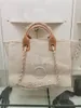 Дизайнер Роскошный DEAUVILLE PEARL Shopping Tote Большие покупки Женщина Новая Мода TOME A66941 Размер: 38 * 29 * 20см