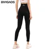 BIVIGAOS Body Shaper Fleur Fat Burning Sleep Pantalon Haute Élastique Sport Fitness Legging Noir Shaping Push Up 211108