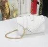 Cadena de lujo Diseñadores Bolsas Messenger Bolsos 2022 Mini Moda Monedero de alta calidad Dama Hilo Mujeres Carteras Hobo Monederos Diseñador Cross Body Totes Femenino 987 21cm