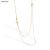 ANDYWEN 925 Sterling Silver Three Types Wearring Choker Necklace Special Chain Jewelry Gold Silver Combination Styles Party Jewe Q0531