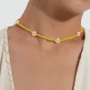 Collana girocollo con perline di fiori Boho Daisy Collane con clavicole con ciondoli colorati per gioielli da vacanza coreani da donna