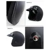 Motorcycle Helmets Latest Helmet Retro Capacete Unisex 3/4 Cafe Racer Vintage Open Face Motorbike Casque