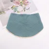 Baby Bibs Хлопок Newborn Burp Скатерки Младенческие Сладкие Сплошные Цветные Кружева Шарик Треугольник Saliva Полотенце Детские Аксессуары