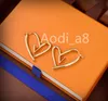 Bayan Zarif Charm Hoop Küpe Tasarımcı Takı 18 K Altın Kulak Çiviler En Kaliteli Düğün Aksesuarları