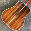 Custom 6 strängar 41 tum akustisk gitarr Ebony Fingerboard Spruce Top