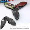 Mini perfekt sökande blad rostfritt stål vikficka Keychain kniv - skarp kompakt edc varje dag bär