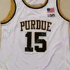 Vin Purdue Boilermakers Basketbol Forması NCAA Koleji Zach Edey Beyaz Boyut S-3XL Tüm Dikişli Genç Erkekler