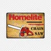 Mike86 CHAIN SAWS Metal tin sign Wall Plaque Retro Power TOOL Poster Painting Pub Decoration LTA-2037 20 30 CM H1110266M