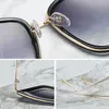 Солнцезащитные очки 2022 Дизайнер брендов Cateye Women Vintage Metal Glasses для зеркала ретро Lunette de Soleil Femme2288