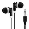 Słuchawki Zestaw Słuchawkowy 3.5mm Wtyczka Jednorazowe Earbuds do School Gift Museum Concert MP3 MP4 Telefon komórkowy