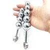 NXY Cockrings Accessoires de ceinture de chasteté amovibles Perles anales Plug Gode en silicone 4/5 Ball Sex Toys pour hommes Couple femmes Masturbateur masculin 1123