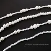 New Women Elegant Full Pearls Long Tassel Headband Sweet Hair Ornament Braiding Artifact Hairbands Fashion Hair Accessories