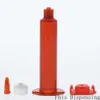 Air Distribution 10cc UV Amber Adhesive Syringe Barrel Sleeve Piston End Caps Top Hats