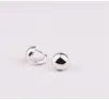 925 Sterling Zilveren Stud Dome Ear Clip Women's Daily Simple Glanzende Exquisite White Fungus Gesp Design Cold Fashion Oorbellen