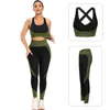 2/3Pcs Yoga Set Women Sportswear Outfit FitnSets Athletic Sports Wear Gym Clothing SeamlWorkout Clothes Running Leggings X0629