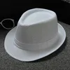 Angleterre rétro hommes Fedoras haut Jazz Plaid Chapeau printemps été automne melon chapeaux casquette Version classique Chapeau chapeaux Q0805