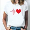 Than Heart Women's T-shirt Harajuku Love T Shirt Women Fashion Ladies Black Graphic T Shirts Women 2022 New Summer Femme Clothes G220228