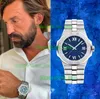 Super Version Watches Andrea Pirlo AE 41 мм Cal.01.01-C Автоматические мужские часы 298600-3001 Blue Dial Bracelet Bracelet Gents