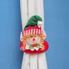 Jul gardin spänne docka santasnowman kreativa gardiner hålla tillbaka fästaner xmas fritidshus fönster dekorationer wy1421
