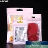 Emballage cadeau 100x Sac en papier d'aluminium avec fenêtre transparente givrée Mylar Sacs de rangement Pochettes pour bijoux Épargnants Outil d'emballage au détail1 Prix d'usine Conception experte Qualité