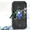 Ağır Hizmet Koruma Doom Zırh Metal Alüminyum Telefon Kılıfı 12 11 Pro Max XR XS Max 6 6 S 7 8 Artı X Darbeye Kapak